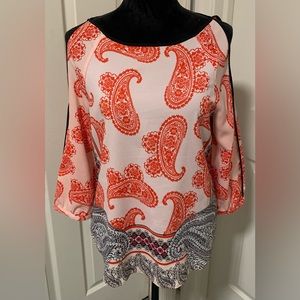NY & Co Polyester Paisley Blouse